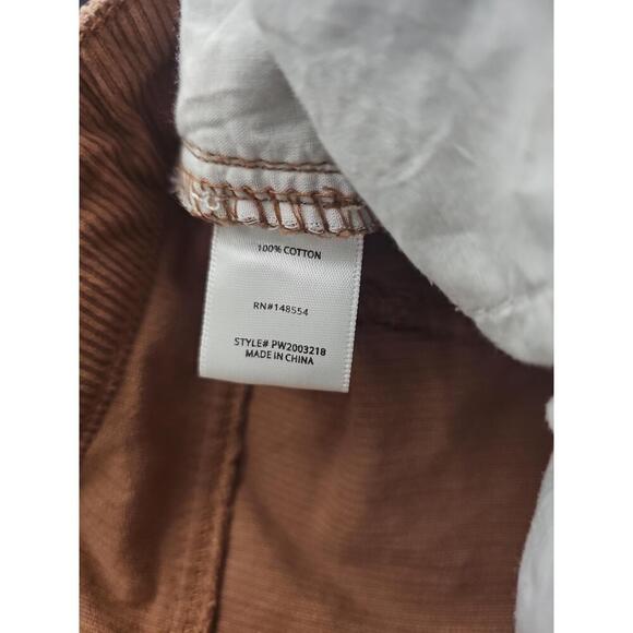 Indigo Rising Brown Corduroy Pants Size 3/26 Button Zipper Fly Straight Leg - Picture 5 of 5